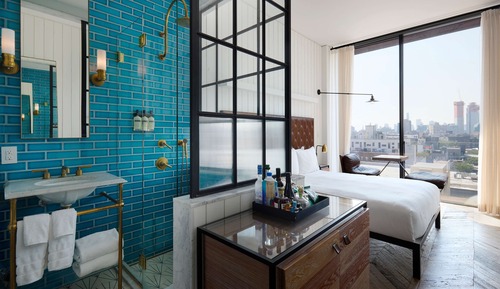 Zimmer, 1 Queen-Bett, Stadtblick