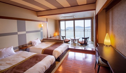 Traditional-Zimmer, Meerblick, Executive-Etage (Japanese Western Style,Type A)