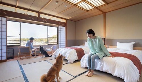 Zweibettzimmer im japanischen Stil, Nichtraucher, Seeblick (Upper Floor, Modern)