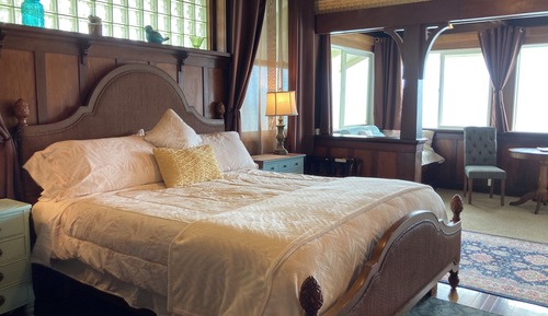 Premier-Zimmer, 1 Schlafzimmer, Buchtblick, Meerseite