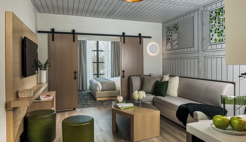 Zimmer, 1 King-Bett und Schlafsofa, barrierefrei (Executive Suite ADA)