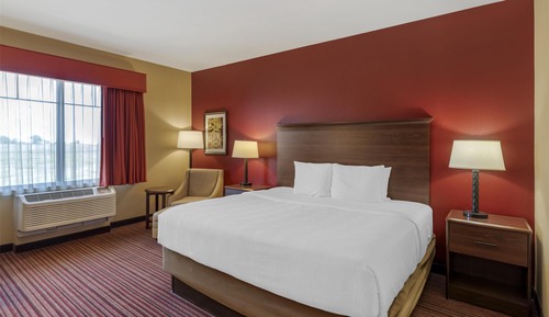 Standardzimmer, 1 King-Bett, Nichtraucher, Kühlschrank und Mikrowelle (Shower Only)