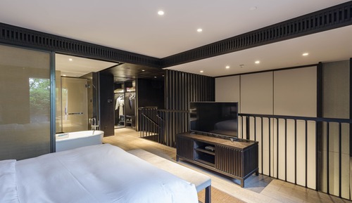 Executive-Suite, 1 King-Bett (Duplex, Lounge Access)