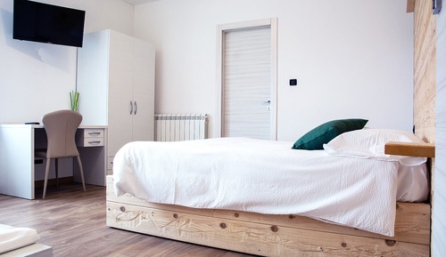 Familien-Vierbettzimmer, Mehrere Betten, Bergblick