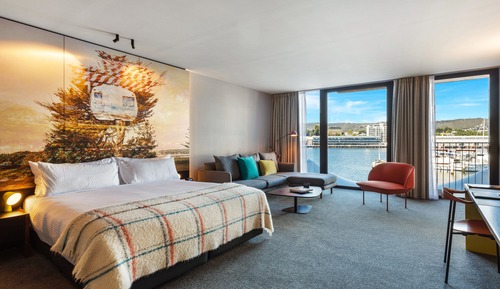 Superior-Doppelzimmer, 1 Schlafzimmer, Hafenblick