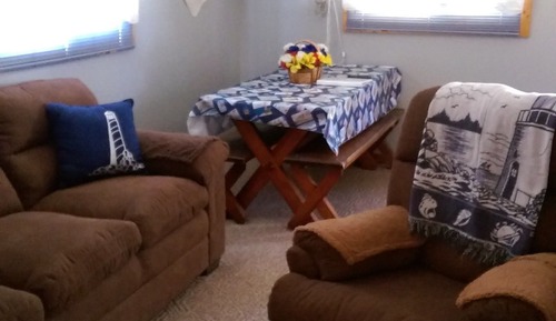 Ferienhütte, 1 Schlafzimmer, Kamin (Cabin #8)