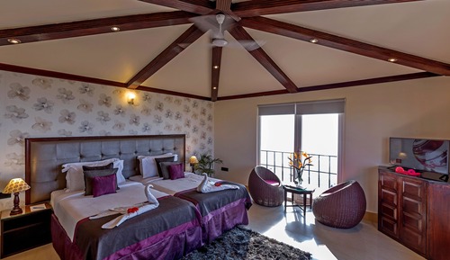 Zimmer, 1 Queen-Bett, Bergblick