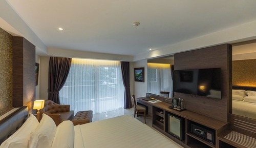 Zimmer, 1 King-Bett, Nichtraucher, Poolblick (Balcony)