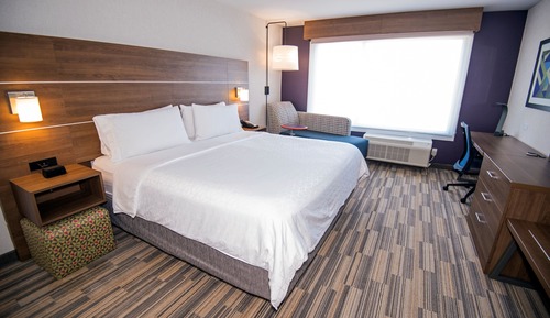 Standardzimmer, 1 King-Bett, leicht zugängliche Dusche mit Duschsitz (Hearing, Transfer Shower)