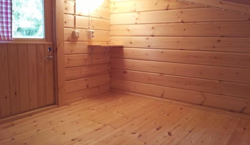 Ferienhütte, Gemeinschaftsbad, Seeblick (Bivouac with electricity)