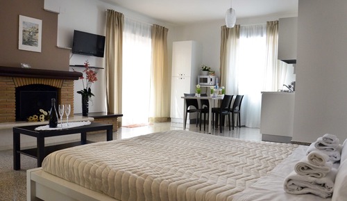Familien-Vierbettzimmer, mit Bad, Gartenblick