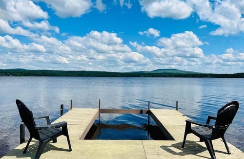 Le Haut-Saint-Francois Regional County Municipality Skihütte | Superb log cabin *Spa* *Waterfront*