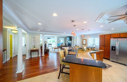 Socastee Haus | Private Dock w/ Hot Tub + King suite {Tiki Time}