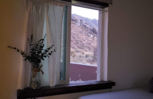 Cabazon Kabine | Our Off-Grid Tiny Cabin awaits you and your desert adventure. Sleeps up to 3.