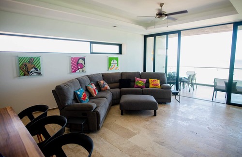 Chicxulub Puerto Wohnung | Ocean views from all rooms of this Beachfront unit