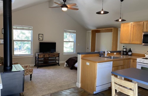 West Hills Wohnung | Hillside Loft- Spacious Studio, 100+mbps Wifi, Gas Fireplace, AC, Balcony