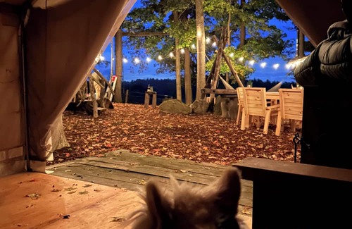 Winona Kabine | Private cabin and spa in the woods! Pet Friendly!