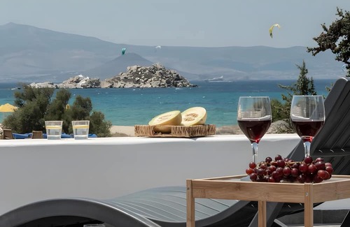 Mikri Vigla Wohnung | Apartment 'Afros Beachfront 2' with Sea View, Wi-Fi and Air Conditioning