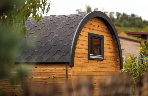 Sommerhausen Kabine | Camping barrel Mündlein in the Franconian wine region