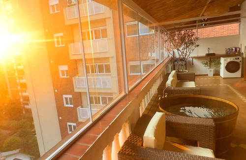 Itaim Bibi Wohnung | Coverage with Hot Tub in Itaim