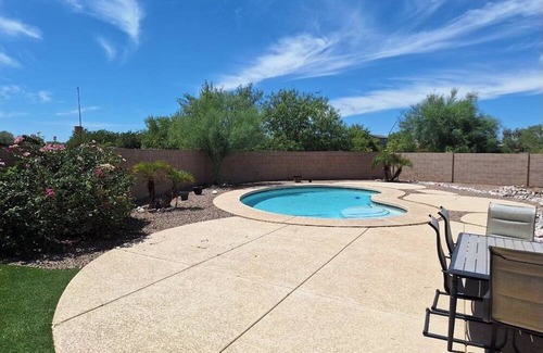 Marana Haus | Peaceful, 4-bedroom oasis with fruit trees and sparkling pool.