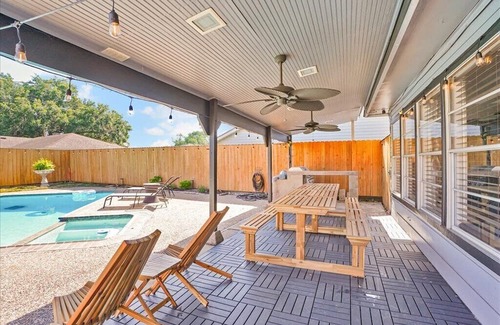 Meadows Place Haus | White Maples Poolside Paradise with Heated Pool!