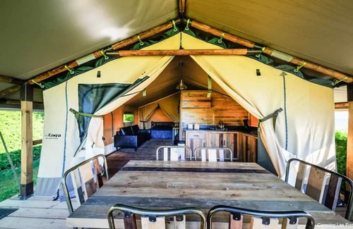 Chaparon Wohnmobilvermietung | Camping Les Fontaines* - Lodge Kenya 3 rooms 5 people