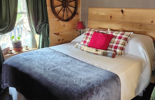Cardinal Wohnung | Rustic Studio Apartment in Cardinal, ON WiFi, AC, firetable & seasonal hot tub!