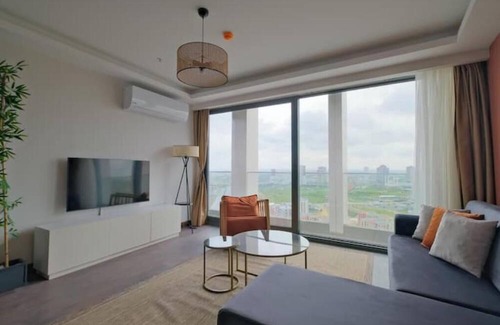 Basaksehir Wohnung | Aspen - Modern Design 2BR Apt w/ Parking & Gym