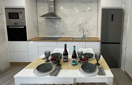 Ribadumia Wohnung | Apartment 'Byp' with Private Terrace and Wi-Fi