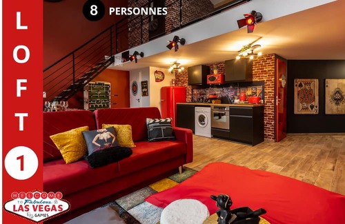 Jacquard - Prefecture Wohnung | 3 Logements 300 m2 Loft Billard / Babyfoot / BAR À Jeux