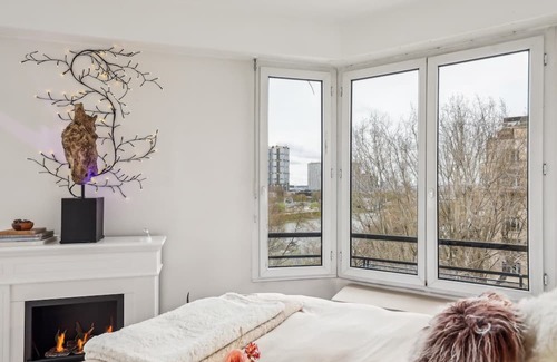 Passy Wohnung | Chic 2BR near Eiffel Tower & Swan Island