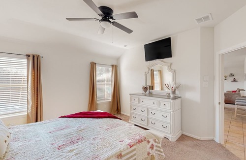 Crowley Haus | Delightful dog-friendly retreat with pool, firepit, & peaceful yard