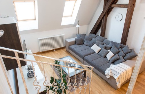 Kosice Old Town Wohnung | Comfy Loft on Hlavna with two bathrooms and an elevator