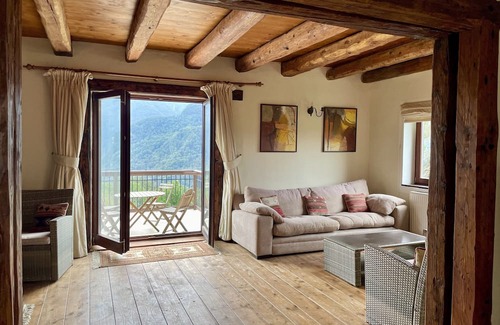 Borjana Hütte | Hisa Hancnel sleeps 2-13 with stunning views near Kobarid and the Nadiza river.