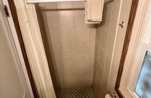 Onalaska Haus | Overlooking Lake Onalaska - Two full-size beds + bath in nostalgic motel