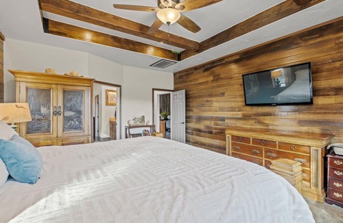 Harper Haus | Modern ranch retreat with rustic charm, Ping-Pong, BBQ, W/D, & firepit