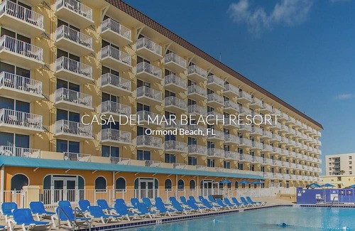 Volusia County Resort | OCEANFRONT - 2 Bdrm w/balonies, Casa Del Mar Resort 10 miles from Daytona Beach