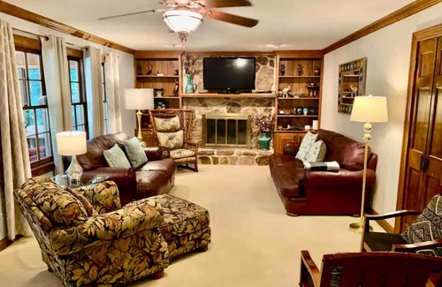Stone Mountain Haus | Private acreage with in-ground pool, sunroom, & two kitchens - dog-friendly