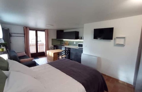Saint-Jean-de-la-Porte Wohnung | Studio Entre Vigne et Montagne en Combe de Savoie