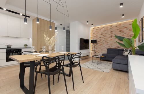 Bielany Wohnung | Loft Apartment With Parking by Renters