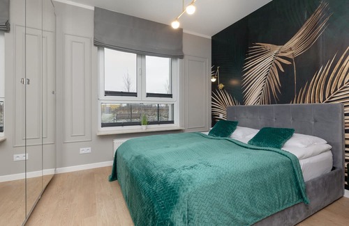Warsaw Wohnung | Coopera 7F | Apartment with Two Bedrooms and a Garden | Parking | Warsaw