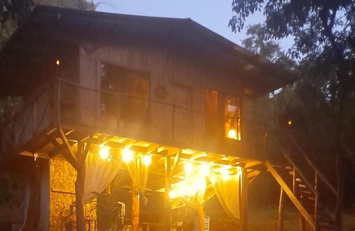 Rio Seco Kabine | Rustic Costa Rica experience. wooden house in the trees.