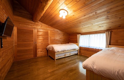 Nasu Haus | Log house with nature BBQ grill available Projector available Pets allowed 3 bedrooms Up to 3 parkin / Nasugun Tochigi