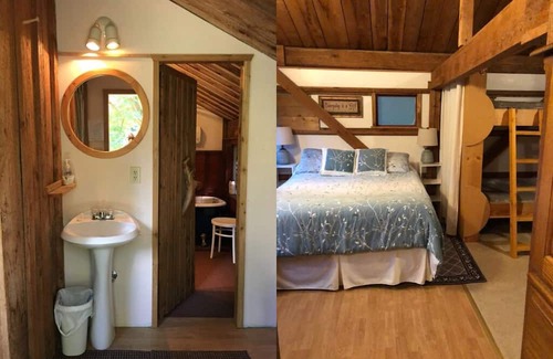 Bowen Island Kabine | 38 Acres of Rainforest! Charming Group Cabin on Tranquil Xenia Retreat Centre