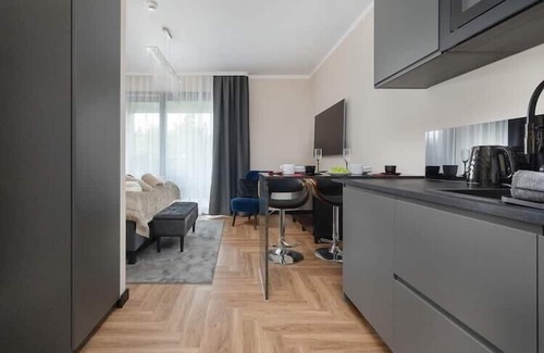 Polanica-Zdroj Wohnung | Holiday studio with balcony, indoor pool, sauna