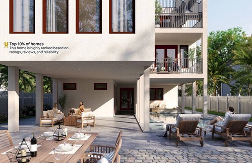 Crystal Beach Villa | Saltwater spa & pool, Beach@3min walk, Golf cart, Elevator