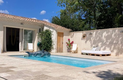 Saint-Quentin-la-Poterie Haus | Provencal house with pool house in the heart of a beautiful Uzège village