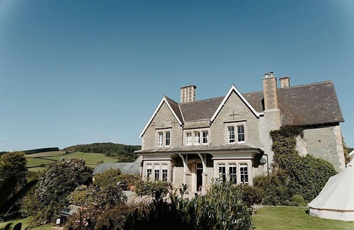 Brampton Bryan Haus | Ferienhaus-Groß-Eigenes Badezimmer-Blick auf die Landschaft