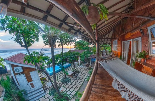 Pochomil Haus | Beachfront 1-of-a-kind house w/AC, Pool, Wifi, ATV